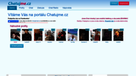 What Chatujme.cz website looked like in 2020 (3 years ago)