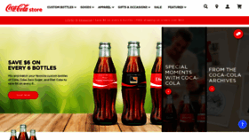 What Coca-colastore.com website looked like in 2020 (3 years ago)