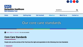 What Corecarestandards.co.uk website looked like in 2020 (3 years ago)