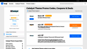 What Catalysttheme.bluepromocode.com website looked like in 2020 (3 years ago)