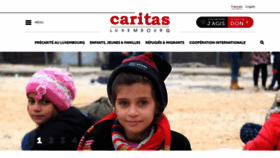 What Caritas.lu website looked like in 2020 (3 years ago)