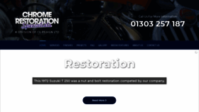 What Chromerestorationspecialist.co.uk website looked like in 2020 (3 years ago)