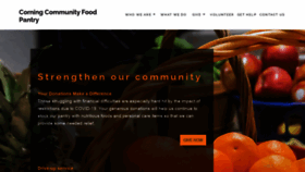 What Corningfoodpantry.com website looked like in 2020 (3 years ago)