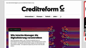 What Creditreform-magazin.de website looked like in 2020 (3 years ago)