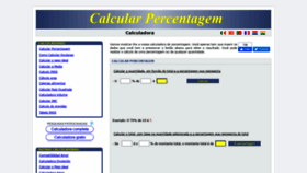 What Calcularporcentagem.com website looked like in 2020 (3 years ago)