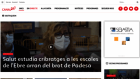 What Canal21ebre.com website looked like in 2020 (3 years ago)