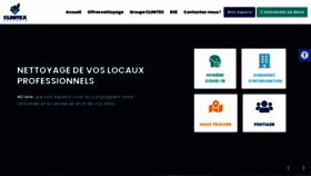 What Clinitex.fr website looked like in 2020 (3 years ago)