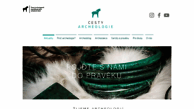 What Cestyarcheologie.cz website looked like in 2020 (3 years ago)