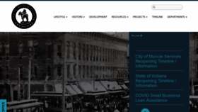 What Cityofmuncie.com website looked like in 2020 (3 years ago)