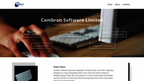 What Cambronsoftware.co.uk website looked like in 2020 (3 years ago)