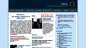 What Cmsa.co.za website looked like in 2020 (3 years ago)