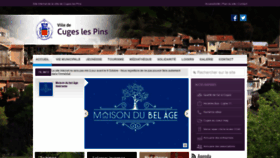 What Cuges-les-pins.fr website looked like in 2020 (3 years ago)