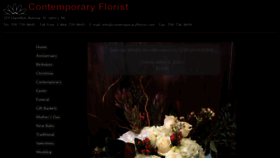 What Contemporaryflorist.com website looked like in 2020 (4 years ago)