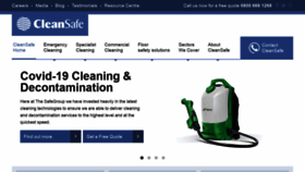 What Cleansafeservices.co.uk website looked like in 2020 (3 years ago)