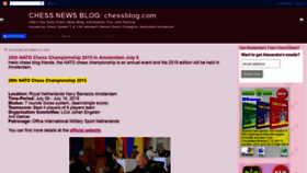 What Chessblog.com website looked like in 2020 (3 years ago)