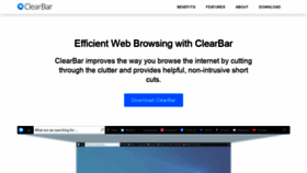 What Clearbar.app website looked like in 2020 (3 years ago)