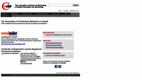 What Cinstmarketing.ca website looked like in 2020 (3 years ago)