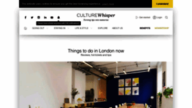 What Culturewhisper.com website looked like in 2020 (3 years ago)