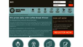 What Coffeebreakwinner.co.uk website looked like in 2020 (3 years ago)