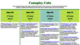What Camagueycuba.org website looked like in 2020 (3 years ago)