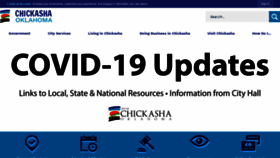 What Chickasha.org website looked like in 2020 (3 years ago)