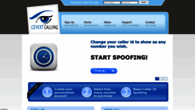 What Covertcalling.com website looked like in 2020 (3 years ago)
