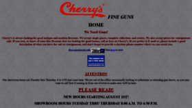 What Cherrys.com website looked like in 2020 (3 years ago)
