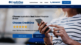 What Creditone.com.au website looked like in 2020 (3 years ago)