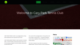 What Caryparktennis.co.uk website looked like in 2020 (3 years ago)
