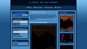 What Classic-retro-games.com website looked like in 2020 (3 years ago)