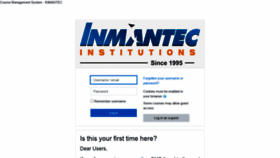 What Cms.inmantec.edu website looked like in 2020 (3 years ago)