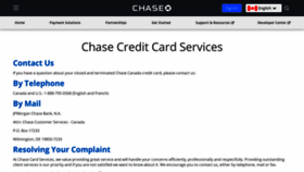 What Chasecanada.ca website looked like in 2020 (3 years ago)