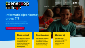 What Coenecoopcollege.nl website looked like in 2020 (3 years ago)