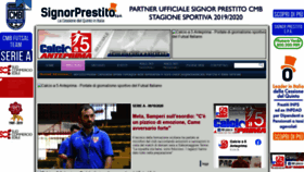 What Calcioa5anteprima.com website looked like in 2020 (3 years ago)