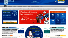 What Csf.fr website looked like in 2020 (3 years ago)