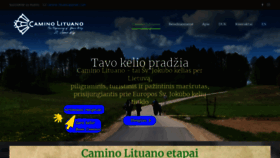 What Caminolituano.com website looked like in 2020 (3 years ago)