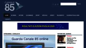 What Canale85.it website looked like in 2020 (3 years ago)