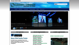 What Cleanerandgreener.org website looked like in 2020 (3 years ago)