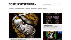 What Corpusvitrearum.de website looked like in 2020 (3 years ago)