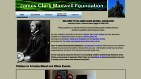 What Clerkmaxwellfoundation.org website looked like in 2020 (3 years ago)