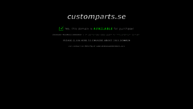 What Customparts.se website looked like in 2020 (3 years ago)