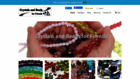 What Crystalsandbeadsforfriends.com website looked like in 2020 (3 years ago)