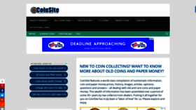 What Coinsite.com website looked like in 2020 (3 years ago)