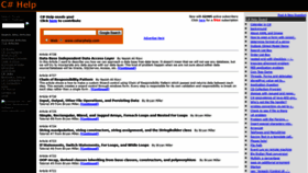 What Csharphelp.com website looked like in 2020 (3 years ago)