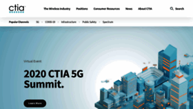 What Ctia.org website looked like in 2020 (3 years ago)