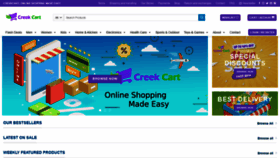 What Creekcart.com website looked like in 2020 (3 years ago)