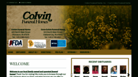 What Colvinfuneralhome.com website looked like in 2020 (3 years ago)
