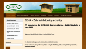 What Ceha.cz website looked like in 2020 (3 years ago)