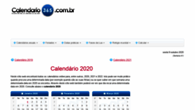 What Calendario-365.com.br website looked like in 2020 (3 years ago)