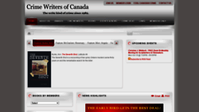 What Crimewriterscanada.com website looked like in 2020 (3 years ago)
